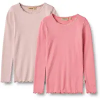 Wheat Genser Reese 2x Rib Pink Lilac (128 / 8 år)