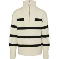 Vero moda Genser - Strikk - VmSaba - Birch/Black - - 6 år (116) - Genser