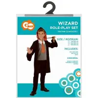 GoDan S.A Wizard-kostyme, størrelse 110/120cm