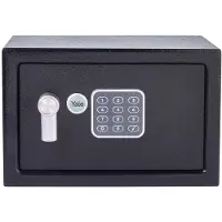 Yale YSV/200/DB2, Bærbar safe, Sort, Kombinasjonslås, 8,6 l, Stål, Gulv/vegg