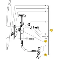 VETUS M4 Oljedreneringspumpe + Slange Med Banjoøye