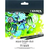 Lyra Aqua Brush Duo Markørboks Med 24 Farger