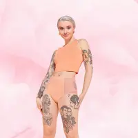 Libresse High Waist Floral menstruser for kraftig mens