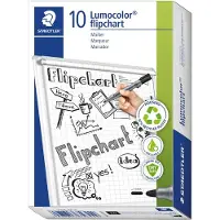 Staedtler Flipchart marker Lumocolor.10 pcs Black