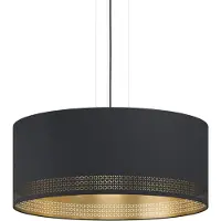 Eglo ESTEPERRA pendellampe 3L hullmønster sort/gull