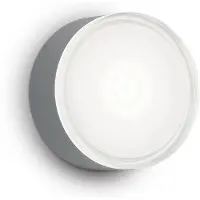 Ideal Lux utendørs vegglampe Urano antrasitt aluminium Ø 16 cm