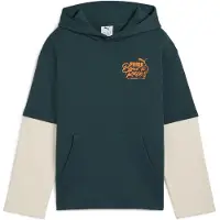 Puma MID90s Layered Hoodie Youth, Kids, Green Terrain, 13-14Y