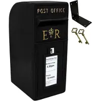 MonsterShop Svart Royal Mail-postkasse