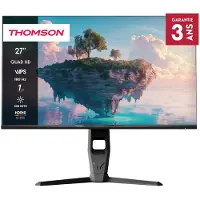 Thomson M27QG5Y14, 68,6 cm (27), 2560 x 1440 piksler, Quad HD, LED, 5 ms, Grå