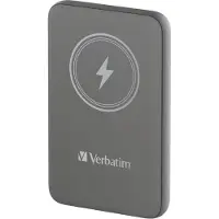 Velbon Charge 'n' Go - Trådløs nødlader - magnetmontering - Li-pol - 10000 mAh - 20 watt - 2.4 A - Apple Fast Charge, PD 3.0, QC 3.0, Apple 2.4A, USB BC 1.2 (USB-C) - grå