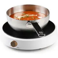 Domo DO30112IP, Sort, Hvit, Benkeplate, 28 cm, Sonefri induksjon, 1 zone(s), 1 zone(s)