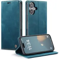 CASEME iPhone 16 Plus 013 Series Lommebok-deksel - Blå