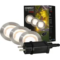 Briloner LED innfelt spot 3914032 IP67 12 V, 3-delers startpakke, 4,5 cm, stål