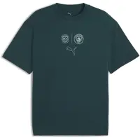 Puma Manchester City FtblStatement Cellerator Tee Unisex, Clothing, Green Terrain, 3XL
