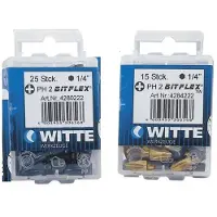 Witte Ph 2 Bitflex Tin Phillips Kryssformet Skrutrekkerbits 5 Enheter
