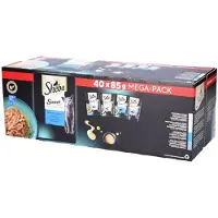 Sheba Saus-kolleksjon Med Fiskesmaker Kolleksjon Med 40x85g Våtfôr For Katter