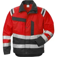 Fristads Jakke 4026 PLU, klasse 3 Varselrød/svart 4XL