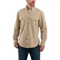 Carhartt Chambray Shirt Mens Dark Tan Chambray XL