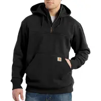 Carhartt Heavyweight Collegegenser med glidelås, Herre, Black, XXL
