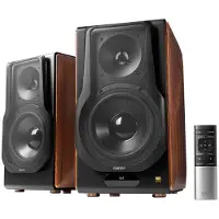 Edifier S3000MKII aktive høyttalere 2.0 Bluetooth 256 W, svart/brun
