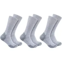 Carhartt Crew Socks 3-Pack Men's Grey M