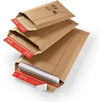 Colompac fraktpose, laget av brun bølgepapp, DIN A5 indre mål: (B)185 x (D)270 x (H)-50 mm - 20 stk (CP 010.02)