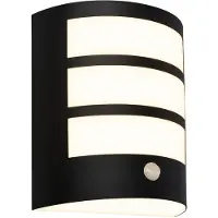 Briloner Utendørs LED-vegglampe 3795015, svart, sensor, IP44