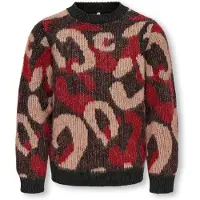 ONLY Genser - Strikk - CookWild - Pirate Black/Salmon Rose - - 13-14 år (158-164) - Genser