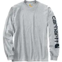 Carhartt Long Sleeve T-Shirt Men Heather Grey XL