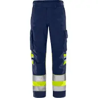 Fristads Green bukse varsel kl. 1 2668 GPLU Varselgul/marineblå C156