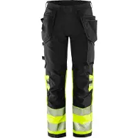 Fristads Håndverkerbukse kl. 1 2643 GSTP Varselgul/svart D100