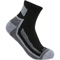 Carhartt Force Midweight Quarter Socks 3-Pack Men's Black L