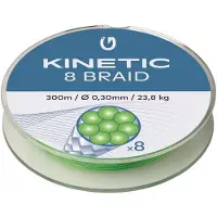 Kinetic Cyber 8 Flettet Fiskesnøre 300 M