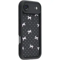 Mtp Products iPhone Air Stilig støtsikkert TPU-deksel med forhøyede kanter - svart / prikkete sløyfe