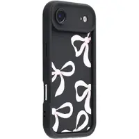 Mtp Products iPhone Air Stilig støtsikkert TPU-deksel med forhøyede kanter - svart / stor sløyfe