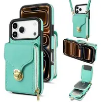 Mtp Products iPhone 17 Pro/18 Pro Alt-i-ett-deksel med lommebok og stropp - Mynte