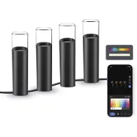 Ksix Smartled Rgbwic12w Hagebelysning 4 Enheter