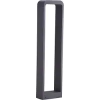 LINDBY Emima LED-gatelampe, 80 cm, antrasitt, aluminium