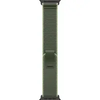 Apple - Sløyfe for smart armbåndsur - 49 mm, svart titanfinish - S/M-størrelse - grønn/neon - for Watch Hermès Series 9, SE 3, Series 10, Series 11...