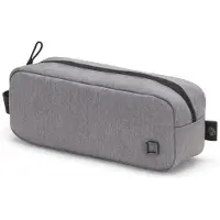 Dicota Eco Motion - Eske for mobiltilbehør - resirkulert PET-polyester - lysegrå