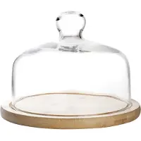 Ibili 18 Cm Glass Topp Med Trebase