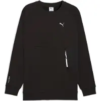 Puma PUMATECH Relaxed Crew Sweat Men, Clothing, Black, M