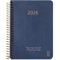 Adlibris KOZO Kalender 2026 A6 Uke per opslag Navy