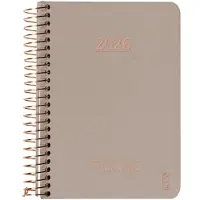 Adlibris KOZO Kalender 2026 A6 Uke per opslag Sand