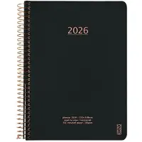 Adlibris KOZO Kalender 2026 A5 Uke per opslag Black