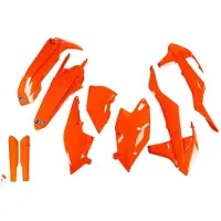 Ufo Ktm Exc/exc-f 2017-2019 Ktkit518f-fflu Fork Protectors & Plastsett