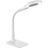TRIO Med fot - LED-lupelampe Lupo i hvitt