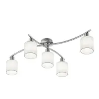 TRIO Skjermer av hvitt stoff - taklampe Garda