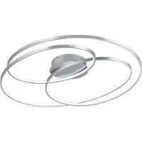TRIO LED-taklampe Gale, 80 cm, matt nikkel
