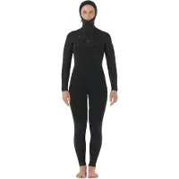 Rip Curl Dawn Patrol H 6/4 Mm Langermet Våtdrakt Med Hette Og Glidelås På Brystet For Dame